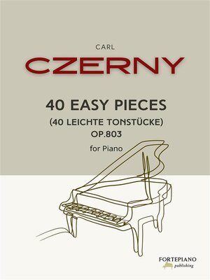 cover image of Czerny--40 Easy Pieces for piano